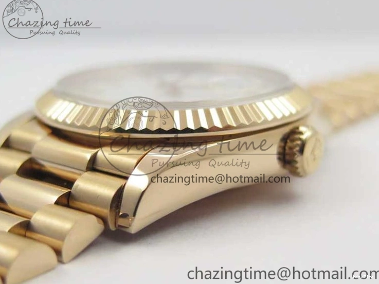 MiroTime 0117 MultiPurpose Day-Date 36 RG 128239 Bp Maker Best Edition White Dial on RG President Bracelet 3139